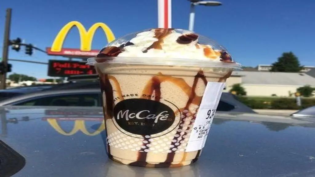 does mcdonalds frappe have coffee