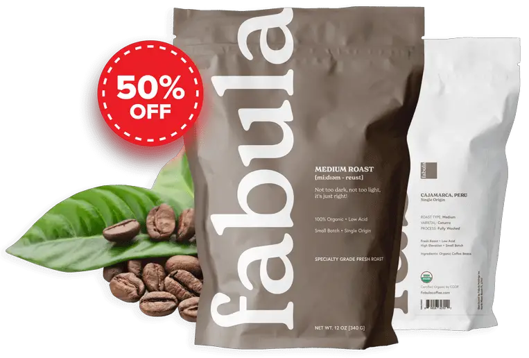 Fabula Coffee 50% off