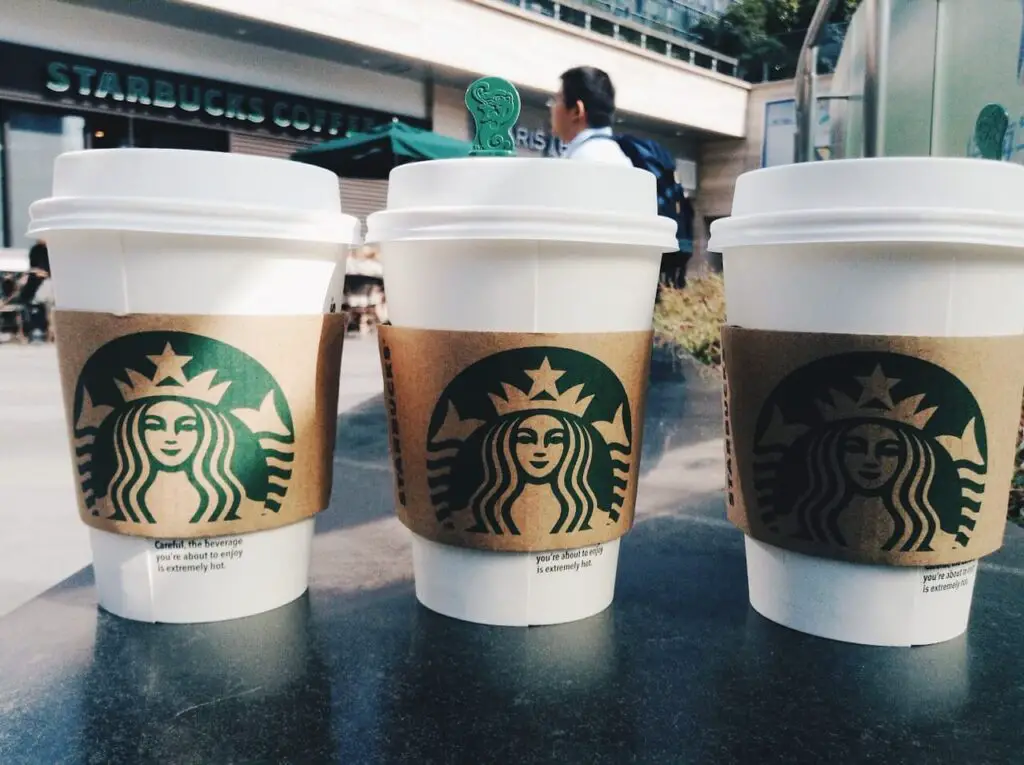 starbucks cup sizes