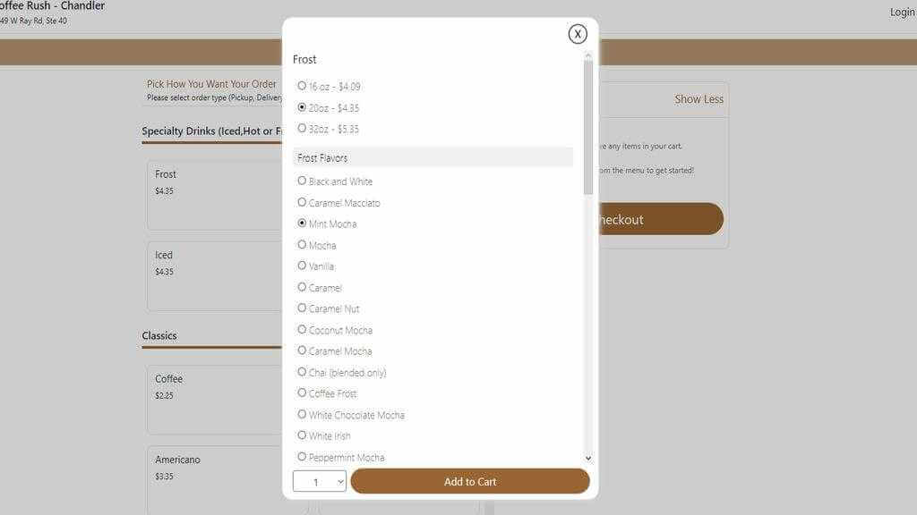 how to order coffee rush online 4