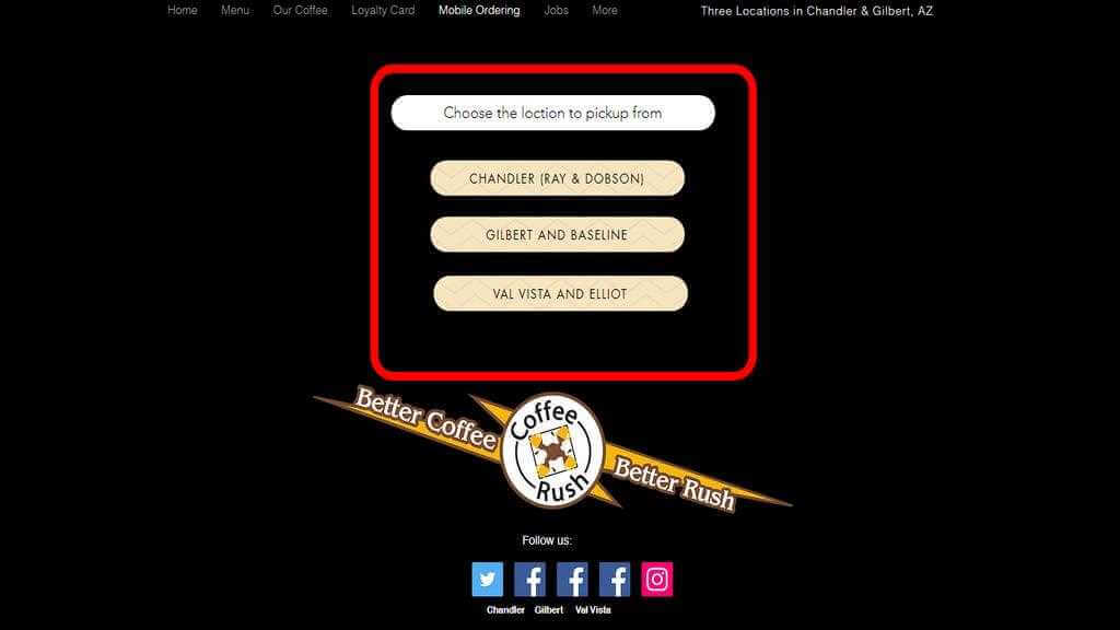 how to order coffee rush online 2
