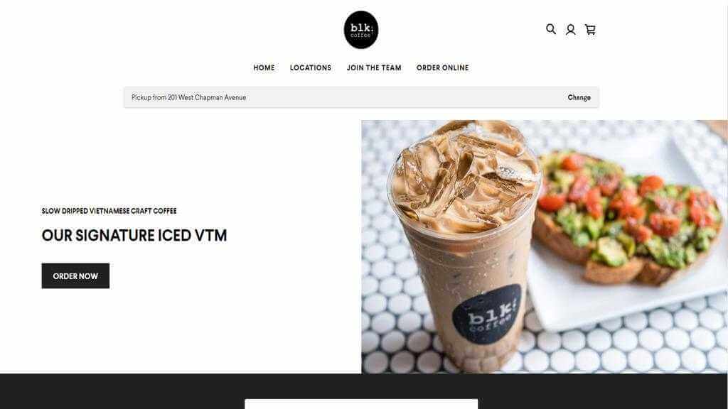 How to Order from Blk Dot Coffee 1