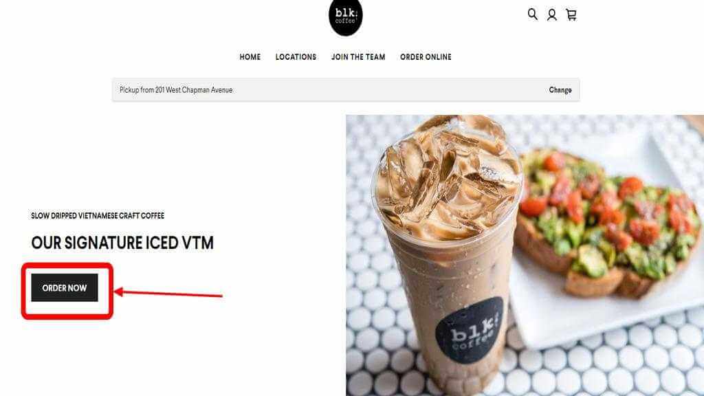 How to Order from Blk Dot Coffee 2