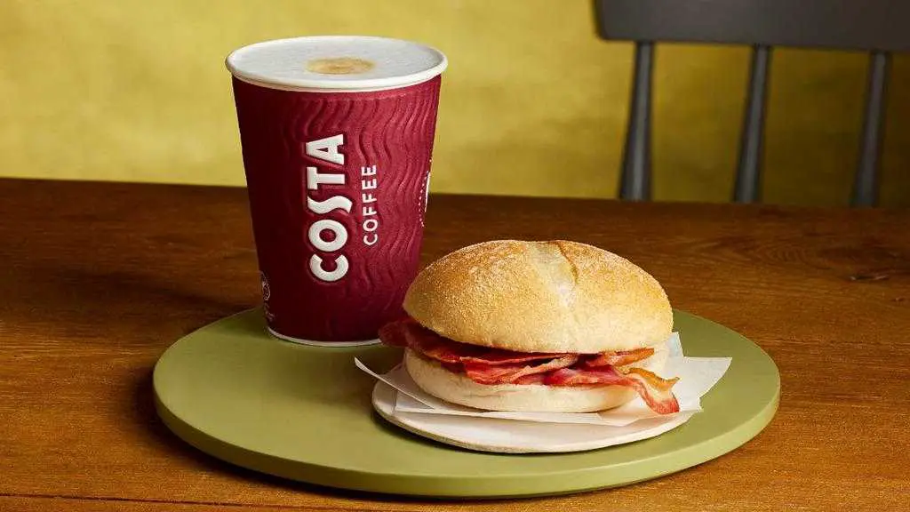 Costa Coffee Menu Prices