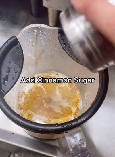 Add Cinnamon sugar