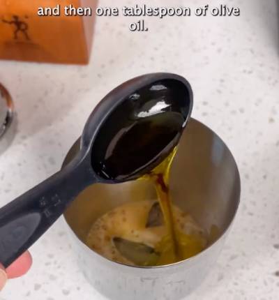 add one tbsp olive oil