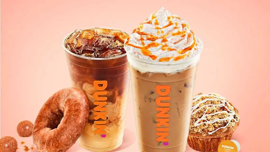 dunkin iced vanilla latte cream