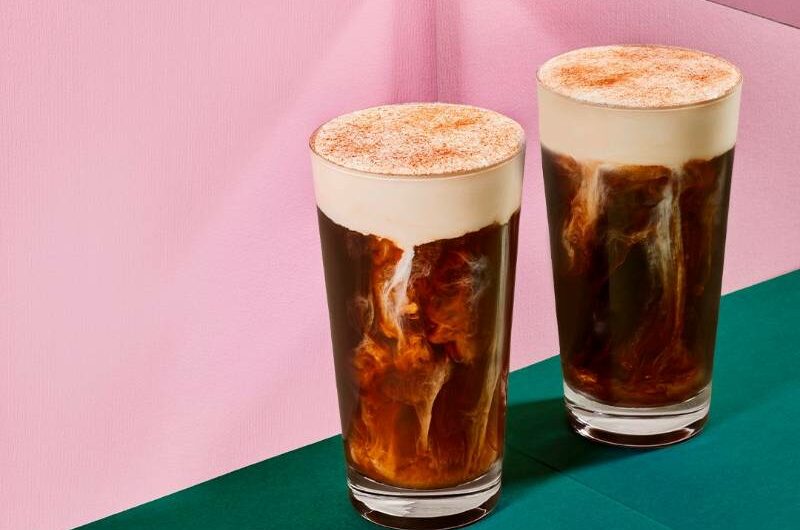 DIY Starbucks Grande Cinnamon Caramel Cream Cold Brew at Home