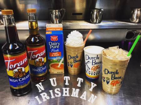 dutch bros sugar free Nutty Irishman