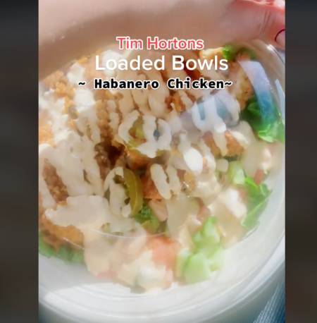 timmies Habanero chicken bowl