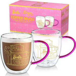 Barbie Dreamhouse Collection Glass Mugs