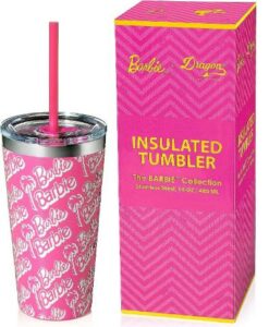 Dragon Glassware Barbie pink Stainless Steel Tumbler