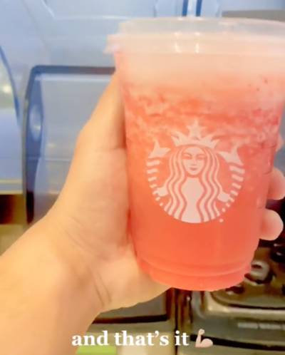 step5 DIY Starbucks Frozen Strawberry Açai Lemonade Refresher