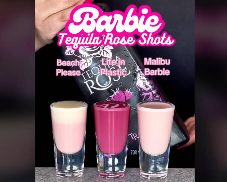 Barbie Tequila rose shots recipes