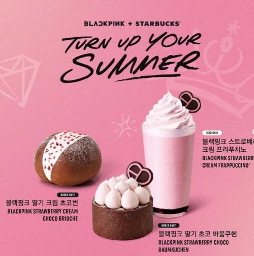 Starbucks blackpink desserts