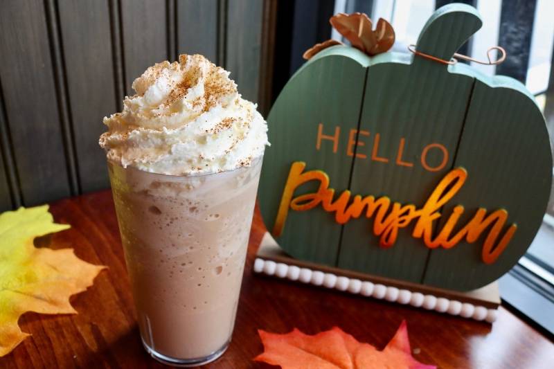 dunkin Pumpkin Frozen Coffee with Cream