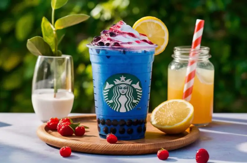 Starbucks DIY Summer Berry Lemonade Refresher with Raspberry Boba