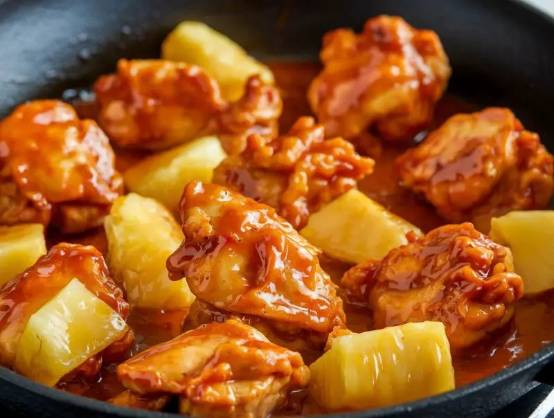 quick Chinese Pineapple Chicken rice