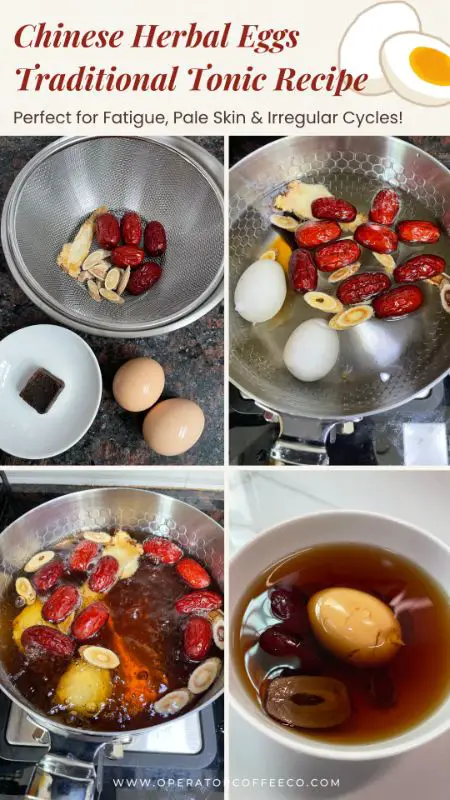 Chinese Herbal Eggs Traditional Tonic Soup Recipe