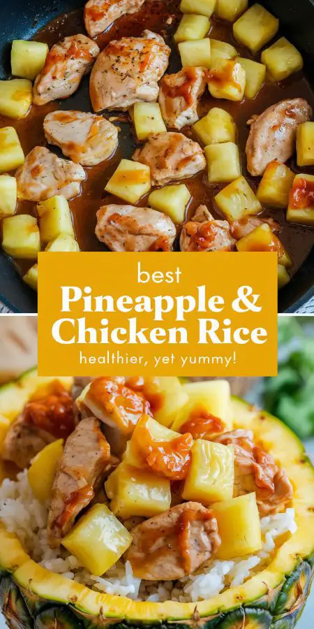 healthy Chinese Pineapple and Chicken Rice Recipe