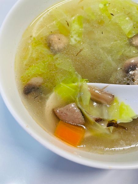 step 4-2 Stir gently and pour into your soup bowl