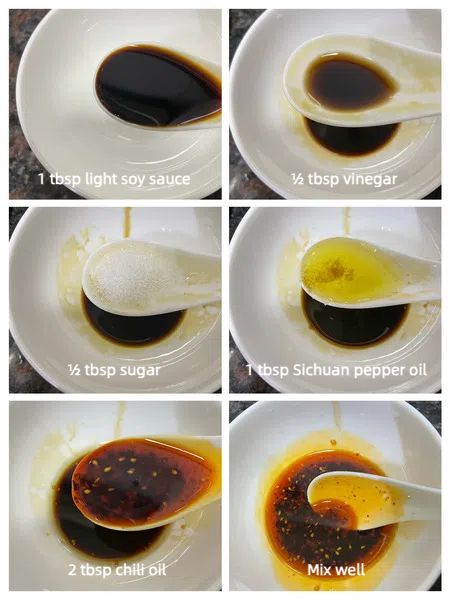 step 4 mix sichuan mala sauce