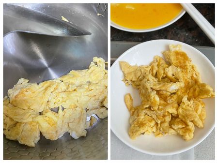 step2 scramble the egg
